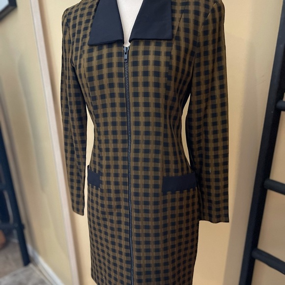 VINTAGE THE LIMITED zipper collared dress sz 2 - Picture 4 of 8